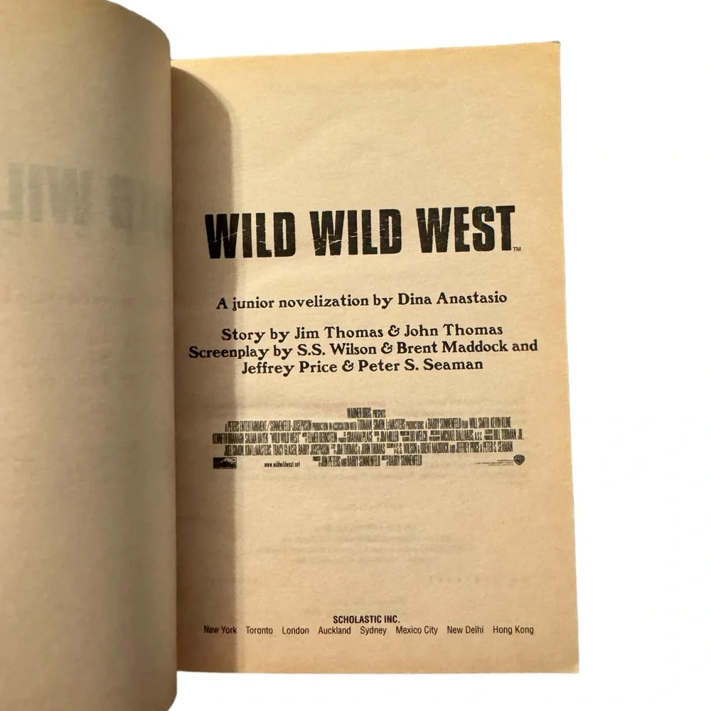 (Book) “Wild Wild West, “ A Junior Novelization By Dina Anastasio.